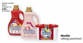 Colruyt Woolite vloeibaar wasmiddel kleuren aanbieding