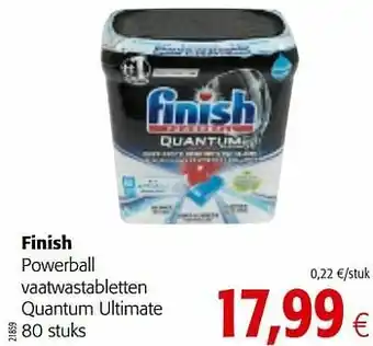 Colruyt Finish powerball vaatwastabletten quantum ultimate aanbieding