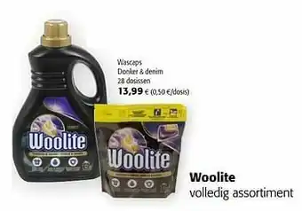 Colruyt Woolite wascaps donker + denim aanbieding