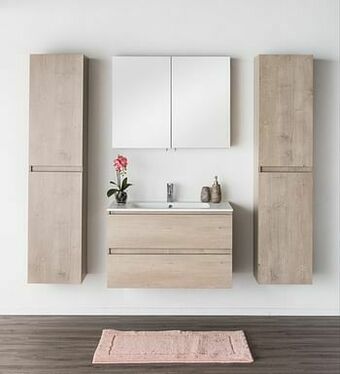 Zelfbouwmarkt Badkamermeubel Tony Eik Look 900mm Wast Mat aanbieding