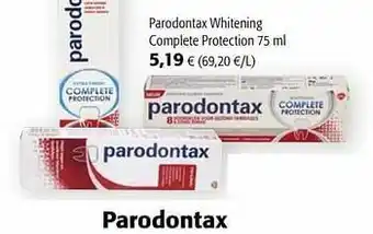 Colruyt Parodontax whitening complete protection aanbieding