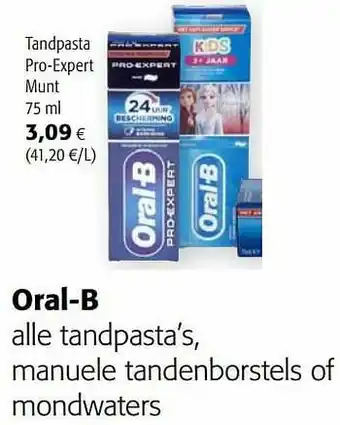Oral-b tandpasta pro-expert munt