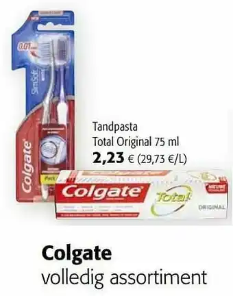 Colruyt Colgate tandpasta total original aanbieding