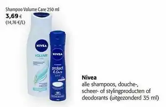 Colruyt Nivea shampoo volume care aanbieding