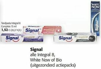 Colruyt Signal tandpasta integral 8 complete aanbieding