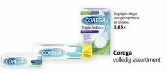 Colruyt Corega dagelijkse reiniger voor gebitsprothese aanbieding