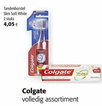 Colruyt Colgate tandenborstel slim soft white aanbieding