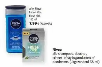 Colruyt Nivea after shave lotion men fresh kick aanbieding