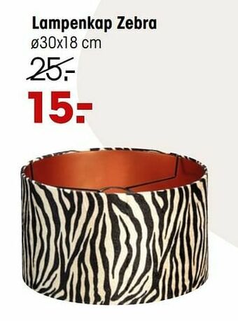 Kwantum Lampenkap zebra aanbieding