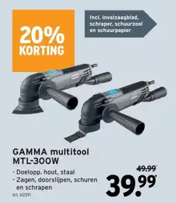 GAMMA GAMMA multitool MTL-300W aanbieding