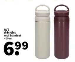 RVS drinkfles met handvat