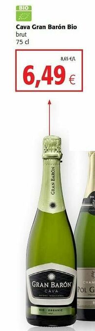 Colruyt Cava gran barón bio brut aanbieding