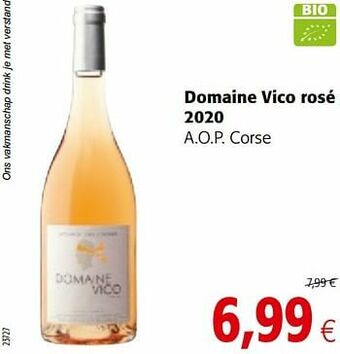 Colruyt Domaine vico rosé 2020 a.o.p. corse aanbieding