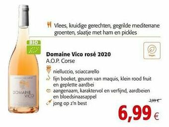 Colruyt Domaine vico rosé 2020 a.o.p. corse aanbieding