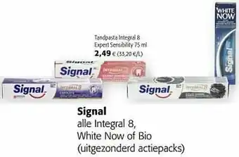 Colruyt Signal tandpasta integral 8 expert sensibility aanbieding