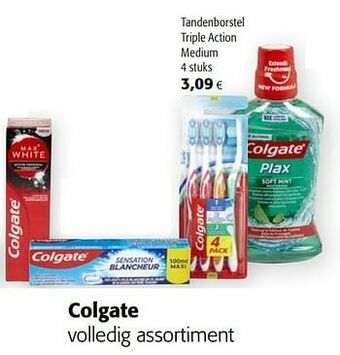 Colruyt Colgate tandenborstel triple action medium aanbieding