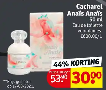 Kruidvat Cacharel Anais Anais 50ml aanbieding