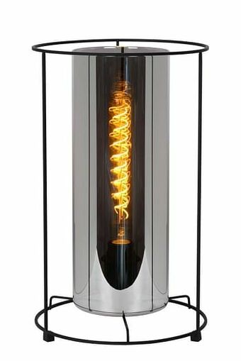 Zelfbouwmarkt Dounia Tafellamp E27/40w H 41cm Mat Zwart / Smok aanbieding