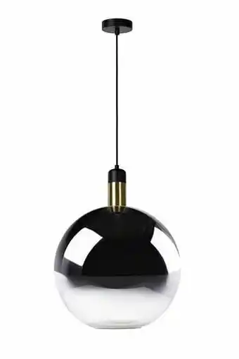 Zelfbouwmarkt Hanglamp Zwart/goud/smoke Glas Diam40cm Excl Lamp Led Mogelijk E27 aanbieding