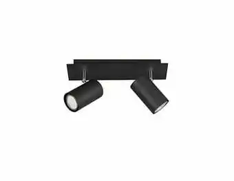 Zelfbouwmarkt Opbouwspot Zwart Mat Excl Lamp Led Mogelijk 2 Spots aanbieding