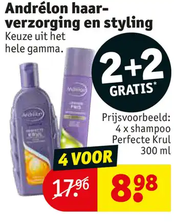 Kruidvat Prijsvoorbeeld: 4 x shampoo Perfecte Krul 300ml aanbieding