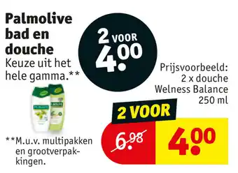 Kruidvat Prijsvoorbeeld: 2 x douche Welness Balance 250ml aanbieding