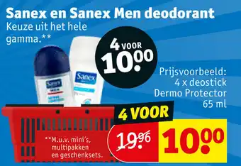Prijsvoorbeeld: 4 x deostick Dermo Protector 65ml