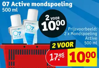 Kruidvat Prijsvoorbeeld: 2 x Mondspoeling Active 500ml aanbieding