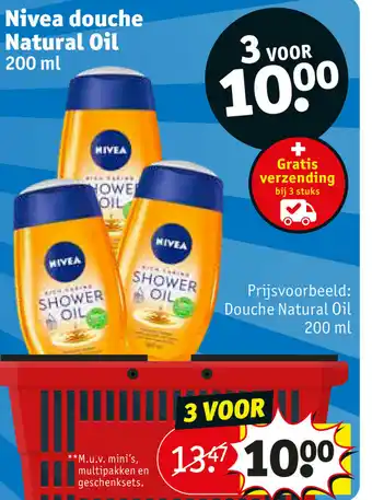 Kruidvat Prijsvoorbeeld: Douche Natural Oil 200ml aanbieding