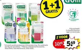 Kruidvat Prijsvoorbeeld: 2 x Gum Bi-Direction rager 1,2 mm aanbieding