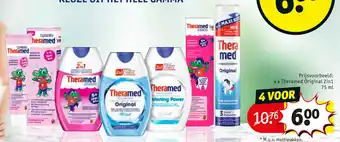 Kruidvat Prijsvoorbeeld: 4 x Theramed Original 2in1 75ml aanbieding