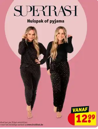 Kruidvat Supertrash Huispak of pyjama aanbieding