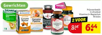 Kruidvat Prijsvoorbeeld: 2 x Kruidvat Vitamine d + Magnesium 90 stuks aanbieding