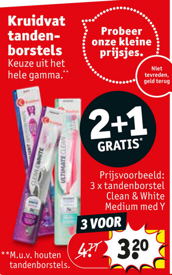 Kruidvat Tandenborstels aanbieding