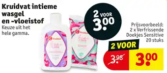 Kruidvat Intieme wasgel en -vloeistof aanbieding
