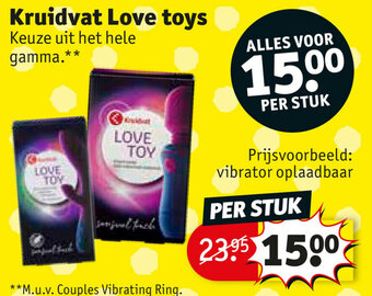 Kruidvat Love toys aanbieding
