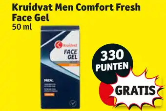 Kruidvat Men Comfort Fresh Face Gel 50ml aanbieding
