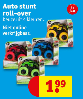 Kruidvat Auto stunt roll-over aanbieding