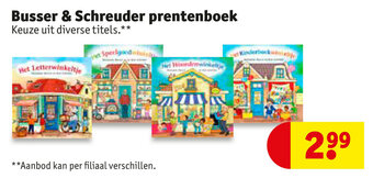 Kruidvat Busser & Schreuder prentenboek aanbieding