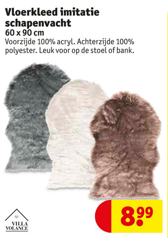 Kruidvat Vloerkleed imitatie schapenvacht aanbieding