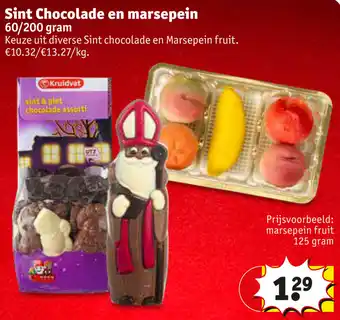 Kruidvat Sint Chocolade en marsepein aanbieding
