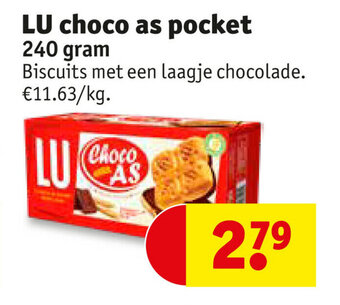 Kruidvat Lu choco as pocket aanbieding