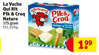 Kruidvat La Vache Qui Rit Pik & Croq Nature aanbieding