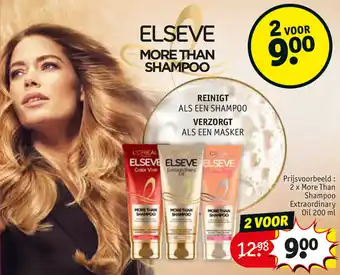 Kruidvat Prijsvoorbeeld: 2 x More than Shampoo Extraordinary Oil 200ml aanbieding