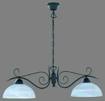 Zelfbouwmarkt Hanglamp Roest/glas Excl Lamp Led Mogelijk 2 Lampen Br78cm H136cm aanbieding