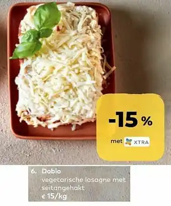 Bio Planet Dobio vegetarische lasagne met seitangehakt aanbieding