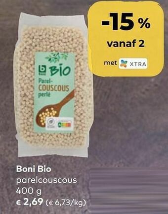 Bio Planet Boni bio parelcouscous aanbieding