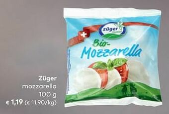 Bio Planet Züger mozzarella aanbieding