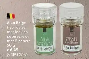 Bio Planet À la belge fleur de sel met look en peterselie of met 5 pepers aanbieding