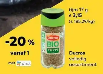 Bio Planet Ducros tijm aanbieding